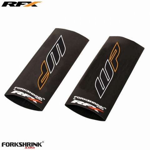 OSŁONA AMORTYZATORÓW RFX WP logo White/Orange Universal 125cc-525cc
