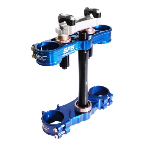 PÓŁKI AMORTYZATORA NEKEN SFS TRIPLE CLAMP BLUE KAWASAKI KXF450 14-20