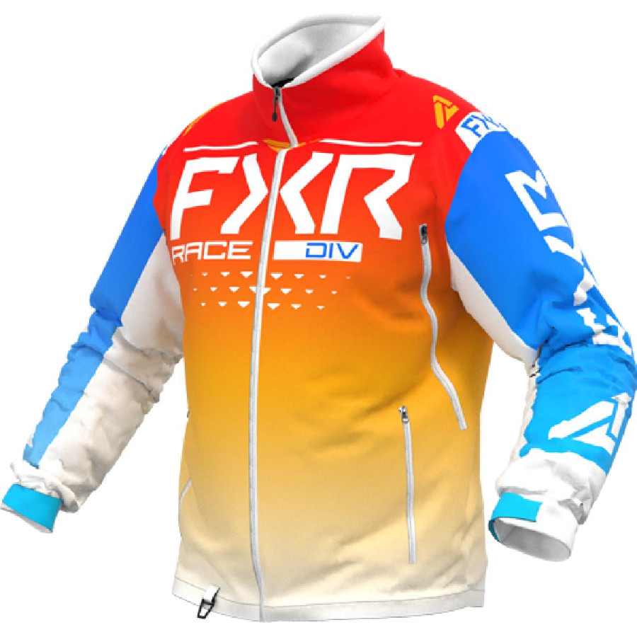 Kurtka zimowa FXR Cold Cross RR Niebieski/Pomarańczowy L