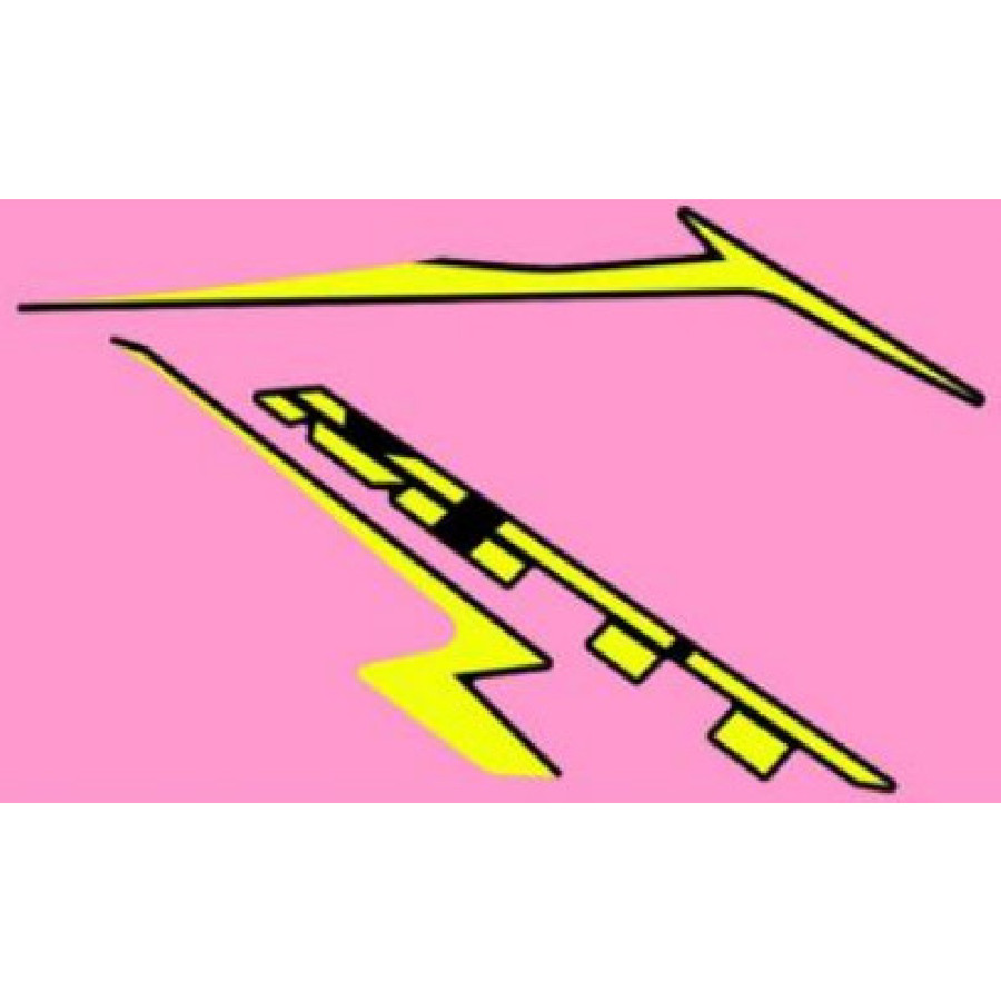 NAKLEJKA LEWEJ GÓRNEJ OSŁONY ZBIORNIKA / FUEL TANK UPPER COVER STICKER LH – STICKERS – YELLOW – 74160682