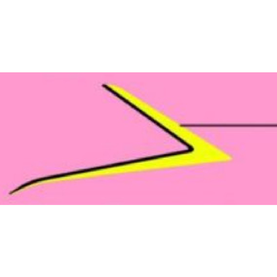 NAKLEJKA LEWEGO TYLNEGO ELEMENTU OZDOBOJNEGO ZBIORNIKA / REAR DECORATIVE BLOCK STICKER LH, FUEL TANK – STICKERS – YELLOW – 74160681