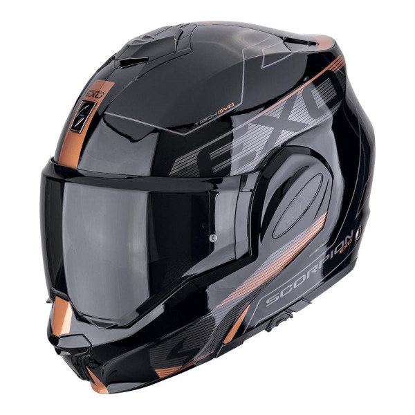 Kask Szczękowy SCORPION Exo-Tech Evo Traveller Czarny/Miedź Rozmiar 2XL