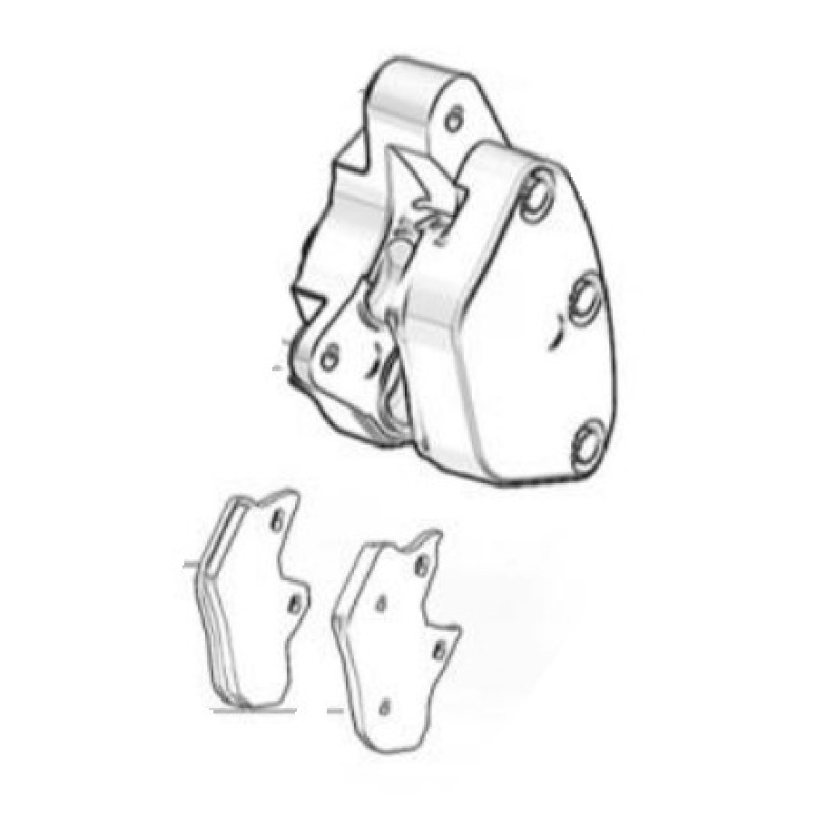 Front Brake Caliper (Right) – Przedni zacisk hamulcowy (prawy)  SWM Stormbreaker MY2024 1200  Kod OEM: 55020494