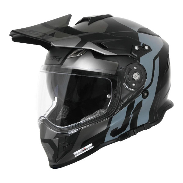 Kask Adventure JUST1 J34 Pro Czarny/Tytanowy L