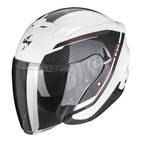 Kask Otwarty Scorpion Exo Exo-230 Fenix Pearl Biały/Czarny M