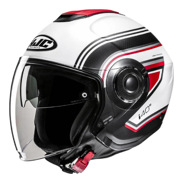 Kask Otwarty HJC I40N Linia Biały/Czarny 2XL