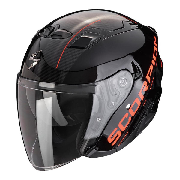 Kask Otwarty Scorpion Exo Exo-230 QR Czarny/Czerwony M