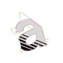 STICKER Left duct decal 