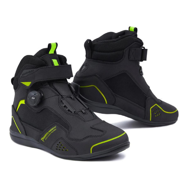 Buty Motocyklowe REBELHORN Spark II Czarny/Żółty fluo 42