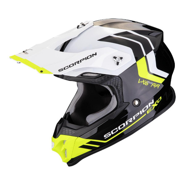 Kask Cross Scorpion Exo VX-16 Evo Air Fusion Czarny/Żółty fluo XL