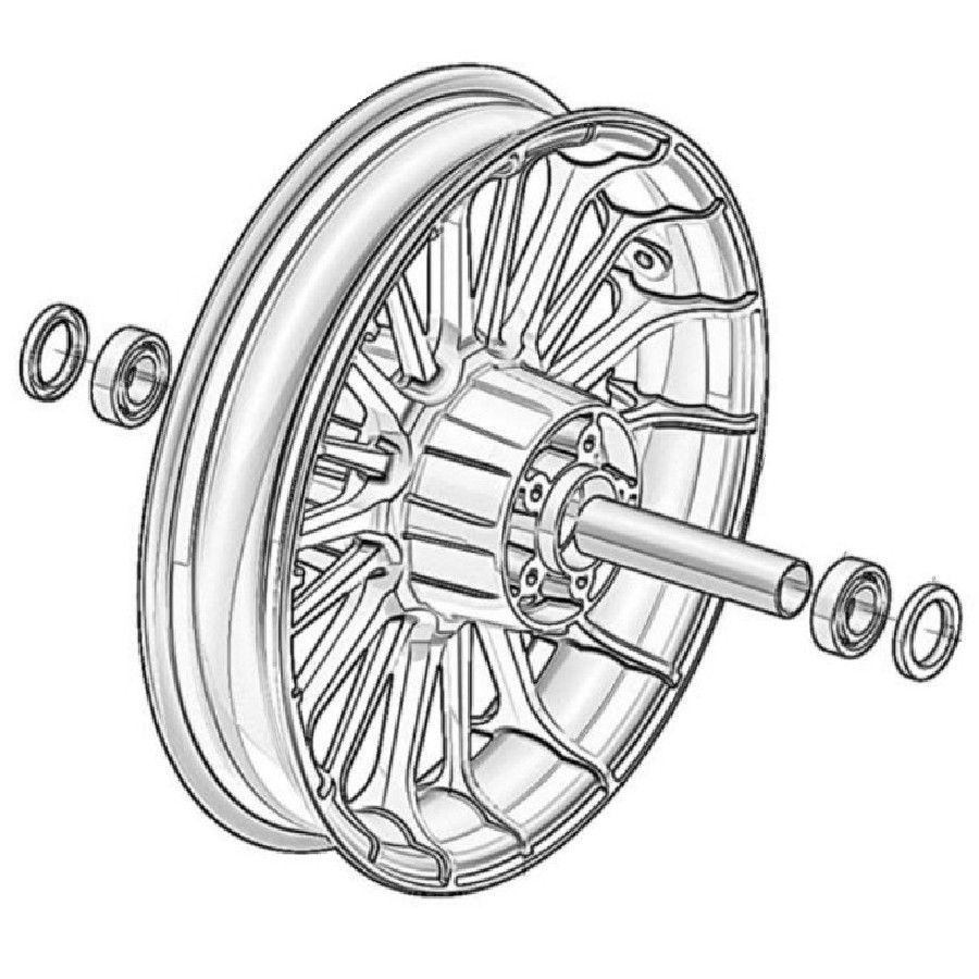 Rear Aluminum Wheel – Tylne koło aluminiowe  SWM Stormbreaker 54040336