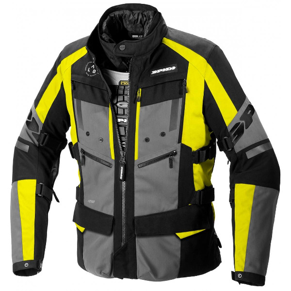 Kurtka tekstylna SPIDI 4 Season Evo Czarny/Szary/Żółty fluo 3XL