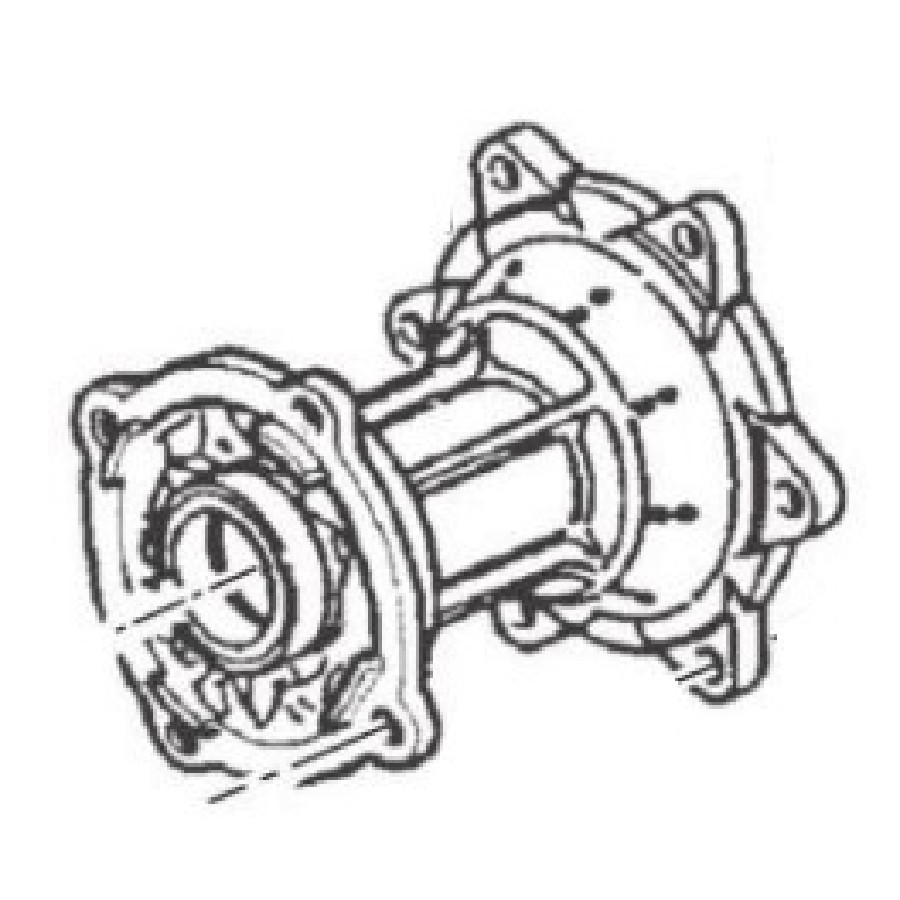 REAR WHEEL HUB – Tylna piasta koła (aluminium, anodowana ciemnoszara) SWM F000P01789
