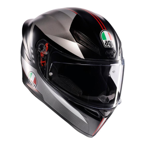 Kask Integralny AGV AGV K1 S Lap Matt Czarny/Szary/Czerwony L