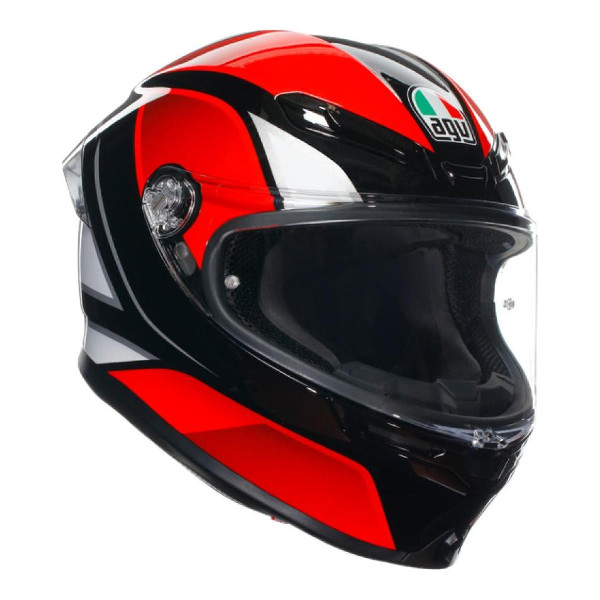 Kask Integralny AGV K6 S Hyphen Czarny/Czerwony/Biały XL