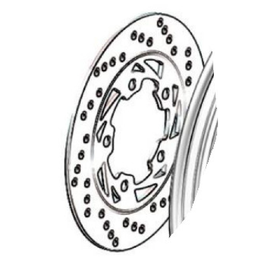 REAR DISC BRAKE PLATE – Tylna tarcza hamulcowa  SWM 55060081