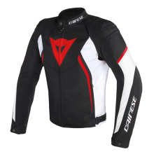 Kurtka tekstylna Dainese Avro D2 Czarny/Biały/Czerwony 50