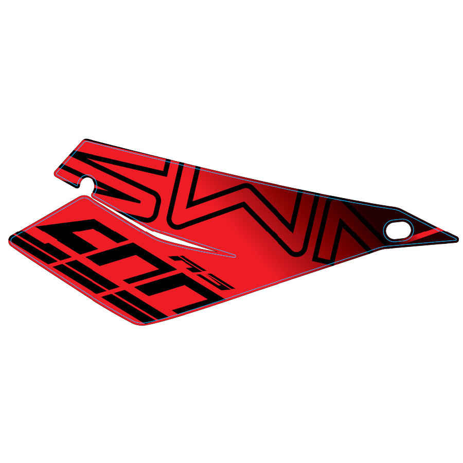 STICKER FIANCHETTO DX ROSSO – Naklejka prawego bocznego panelu (czerwona) SWM F000P05173
