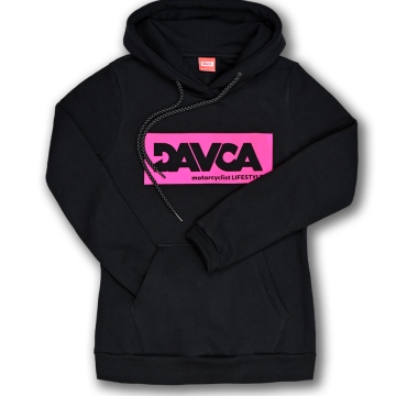 DAVCA Lady Hoodie pink logo