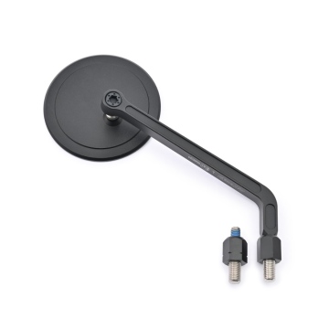 80999 D-MIRROR-21 Aluminum flat mirror round right black