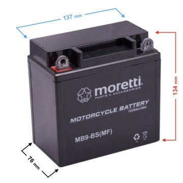 Akumulator Moretti AGM (Gel) MB9-BS