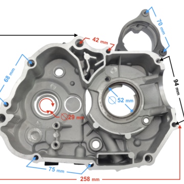Karter silnika lewy do BTS 110 poziomego