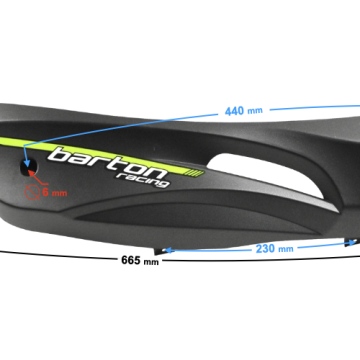 Obudowa progowa prawa czarno-zielona Falcon 50 Falcon 125 2