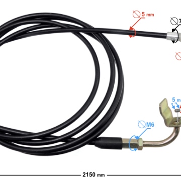 Linka zamka bagażnika do skutera B-Max