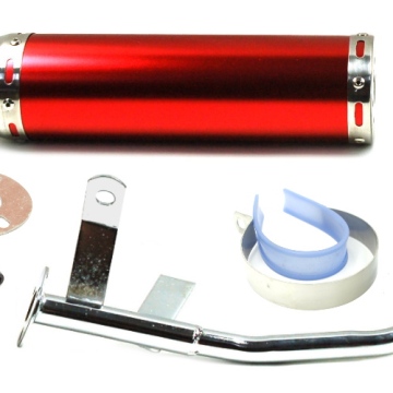 Tłumik tuningowy do skutera 4T - czerwony