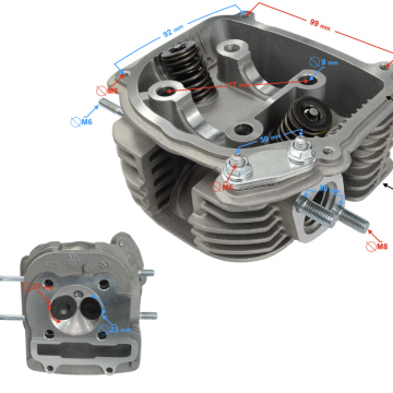 Głowica do skutera 4T 125cc 1P52QMI (pusta)