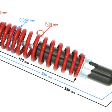 Amortyzator tył ATV 110 Czerwony