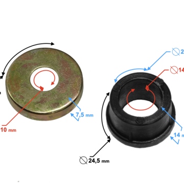 Tuleja zestaw naprawczy wahacza do ATV 110/125