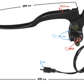 Dźwignia sprzęgła do motocykla Travel 125
