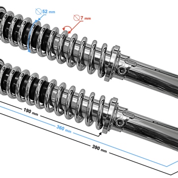 Amortyzatory tył Simson dł. 360mm