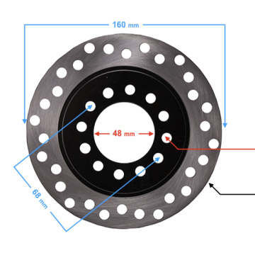 Tarcza hamulcowa tylna do ATV125-9 i ATV125-X