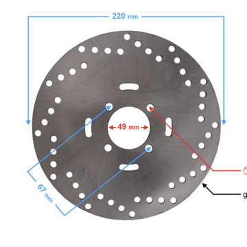 Tarcza hamulcowa tylna do ATV TOR