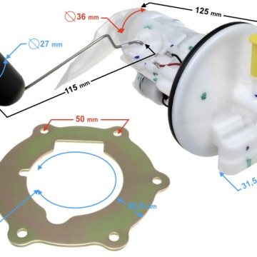 Pompa paliwa Falcon 125 (E4, E5), Falcon 50 (E5)