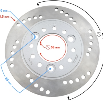 Tarcza hamulcowa tył Falcon 125cc na wtrysk