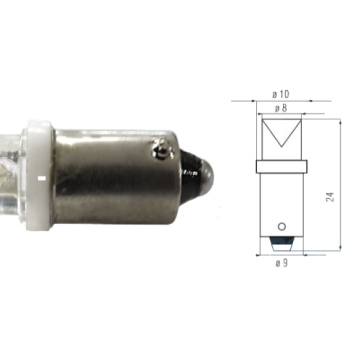 Żarówka diodowa (led) L007-Ba9s walcowana biała(0335) 10szt
