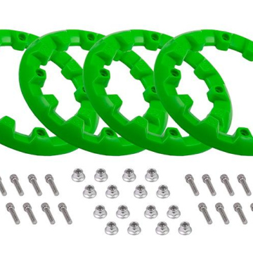 Zestaw 4 plastikowych nakładek na felgę 8'' (kołpaki), zielone do ATV125-9 i ATV125-X