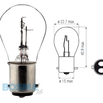 Żarówka BOSMA 12V 35/35W BAX15d
