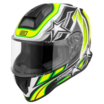 Kask ORIGINE DINAMO KIDS STARS REVOLUTION fluo yellow-black matt YM