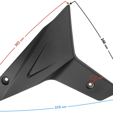 Obudowa silnika pług lewy do motoroweru FR 2
