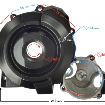 Pokrywa karteru lewa do motocykla Classic 125