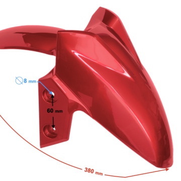 Obudowa błotnik przód czerwona Scalpel