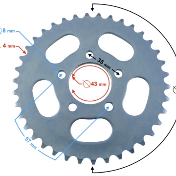 Zębatka Romet 415-38z