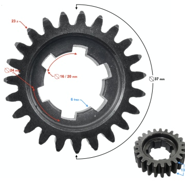 Zębatka pośrednia rozrusznika WSK 125
