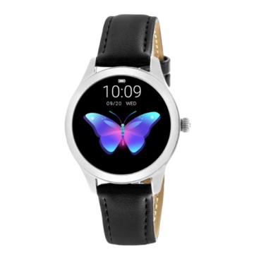 Smartwatch Rubicon RNAE36 srebrny czarny pasek