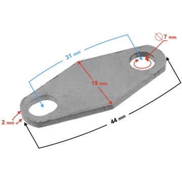 Zaślepka zaworu recyrkulacji spalin (ERG) motorower-skuter