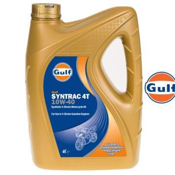 Olej silnikowy syntetyczny GULF SYNTRAC 4T 10W40 4 litry